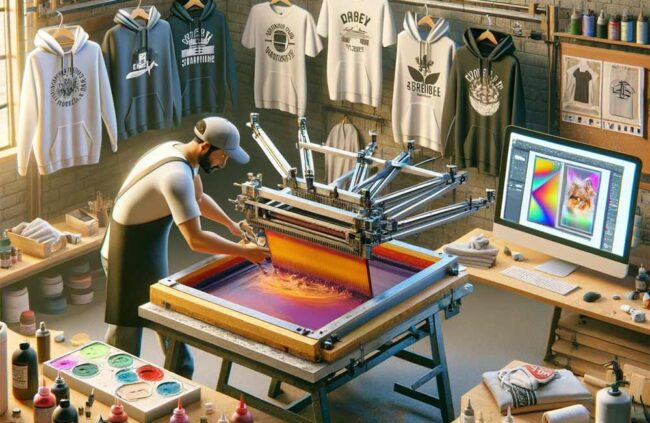 stampa serigrafica su magliette personalizzate e felpe
