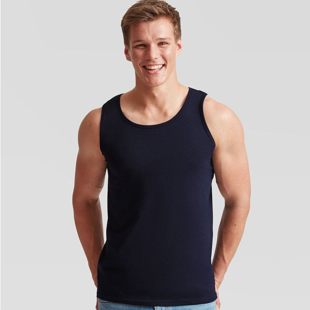 Canotta personalizzata Fruit of the Loom uomo colori scuri T shirt and More