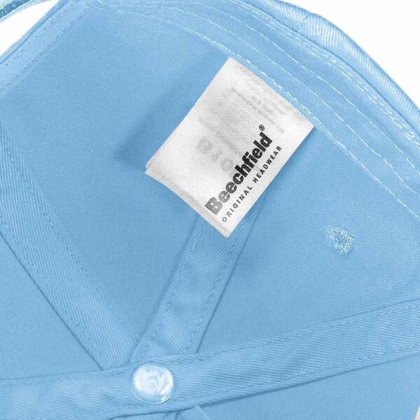 cappellino personalizzato Beechfield B10B da bambino colore Blue Sky - particolare